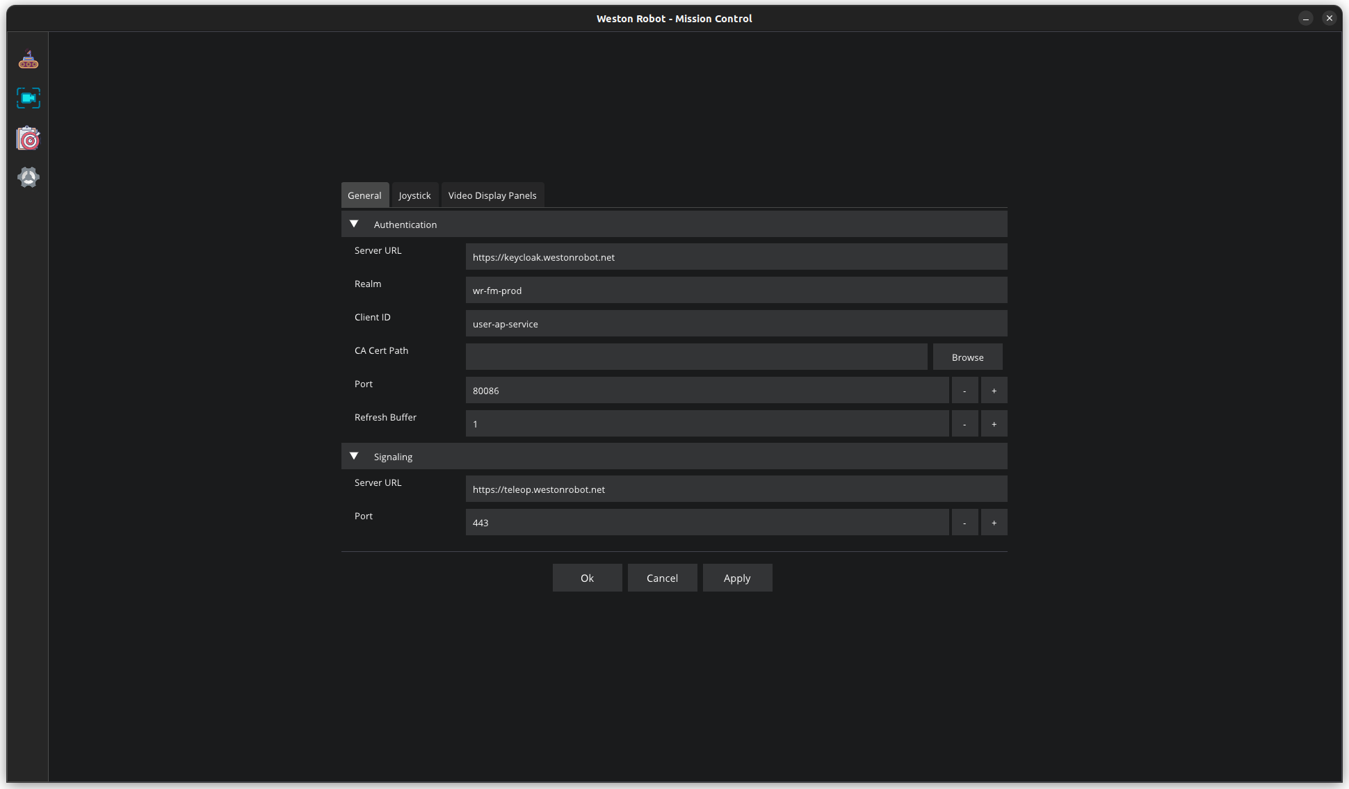 Settings Menu
