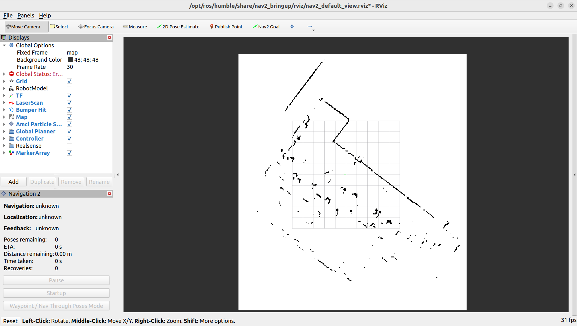 Cartographer Navigation in RVIZ
